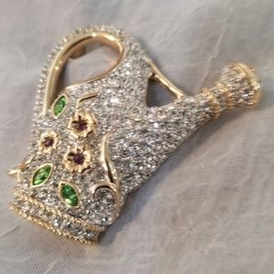 Faux Rhinestone watering can.